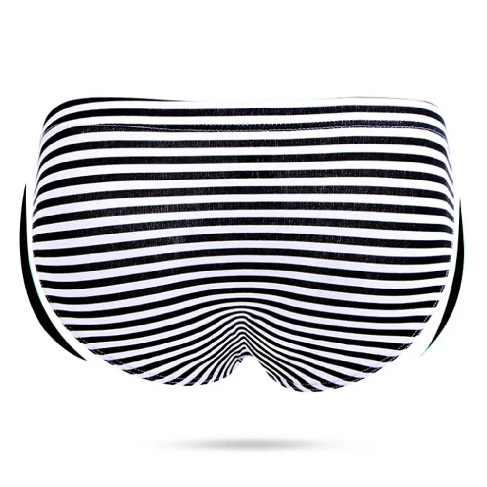 Men Stripe Briefs High Stretchy Soft No Pouch Narrow Side Sissy Underwear Pantie Breathable Daily Wear Triangle Panties — image 10