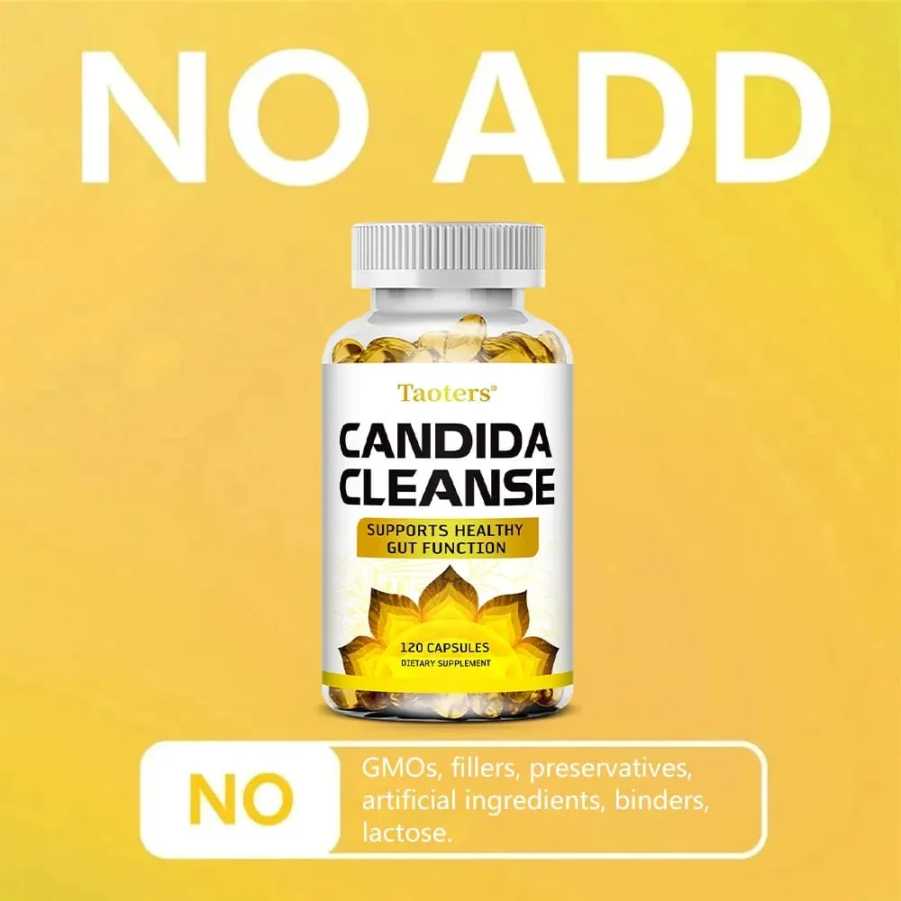 Candida Cleanse - Liver Cleansing Detoxifying Supports Intestinal Health Cleansing Colon Boosting Energy 120 Capsules — image 5