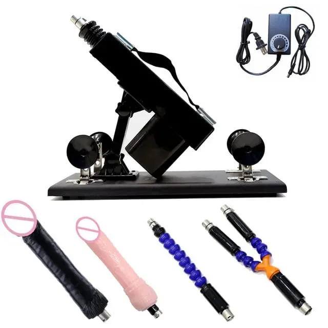 Macchina automatica del sesso del vibratore del motore forte con gli allegati del dildo Giocattoli regolabili del sesso della macchina di amore della pistola per il gioco adulto delle donne dell'uomo — image 13