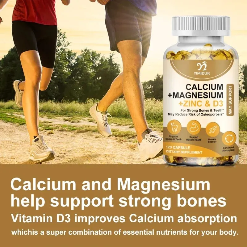 Suplemen Sokongan Tulang & Otot dengan Kalsium Magnesium Zink & D3 Menyokong Tulang Kuat Kekebalan & Daya Daya Gigi — image 5