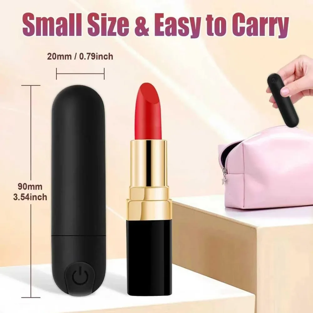 Silikon Peluru Vibrator Puting Wanita Klitoris Stimulator Mini Vagina Anal Pijat Sepenuhnya Tahan Air Dewasa Seks Mainan untuk Wanita — image 4