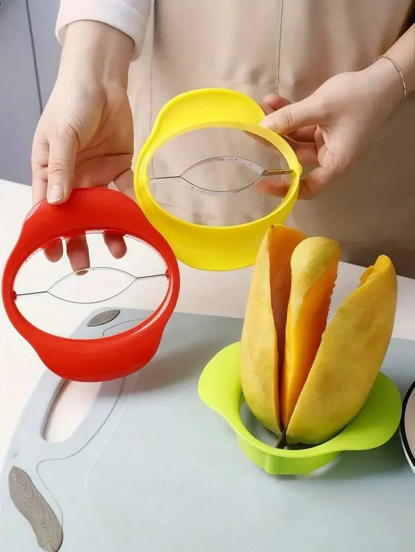 1 piraso Mango Peeler Mango Slicer Peeler at Pagbabalat Tool Mango Divider Fruit Slices Peeler Ergonomic Mango — image 2