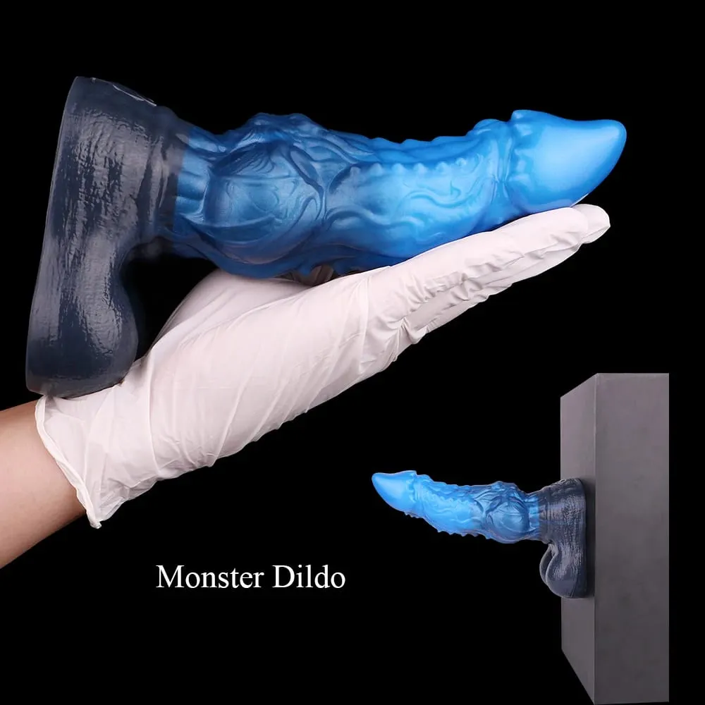 Monster Dragon Pik Anal Dildoer Dobbeltlag Penis Vaginal Anus Masturbator Silikone Sexlegetøj Til Voksne Kvinder Mænd Flirter — image 5