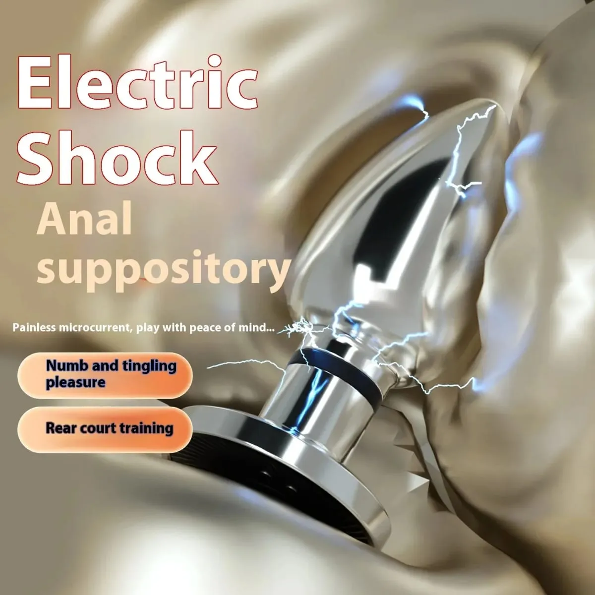 Elektroşok Anal Vibratör Mikro Akım Stimülasyonu Uzaktan Titreşimli Butt Plug Prostat Masajı Yetişkin Kadın Erkek Anal Seks Oyuncakları — image 4