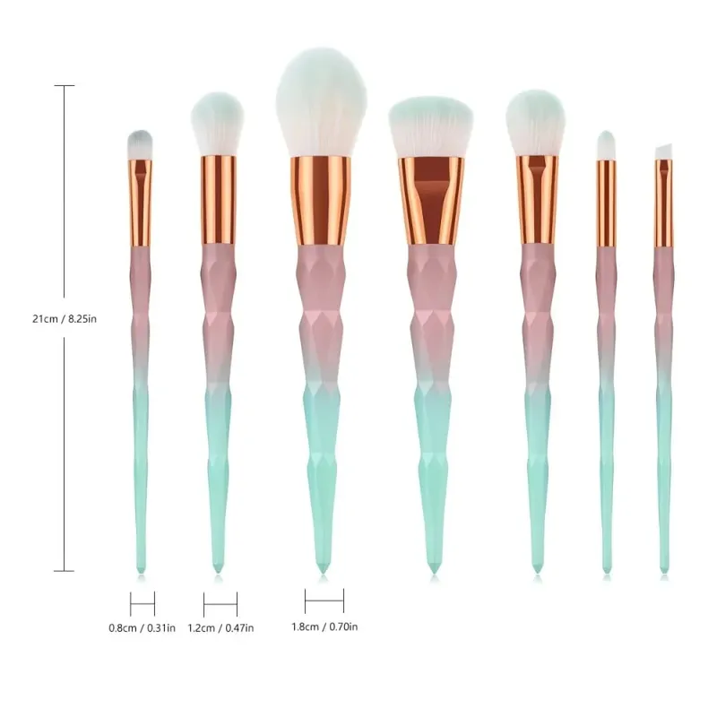 1-14 pezzi Pennelli per trucco Set di strumenti Kit di strumenti per pennelli per ombretto Eyeliner Pennelli per cosmetici Maquiagem Morbidi per la pelle — image 9