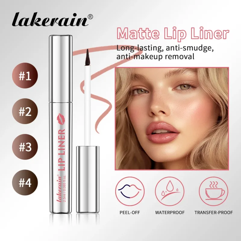 Lakerain Peel Off Lip Liner, wasserfest, wischfest, langanhaltende Farbe, lichtecht, hydratisiert, nährt das Lippenkontur-Make-up — image 2
