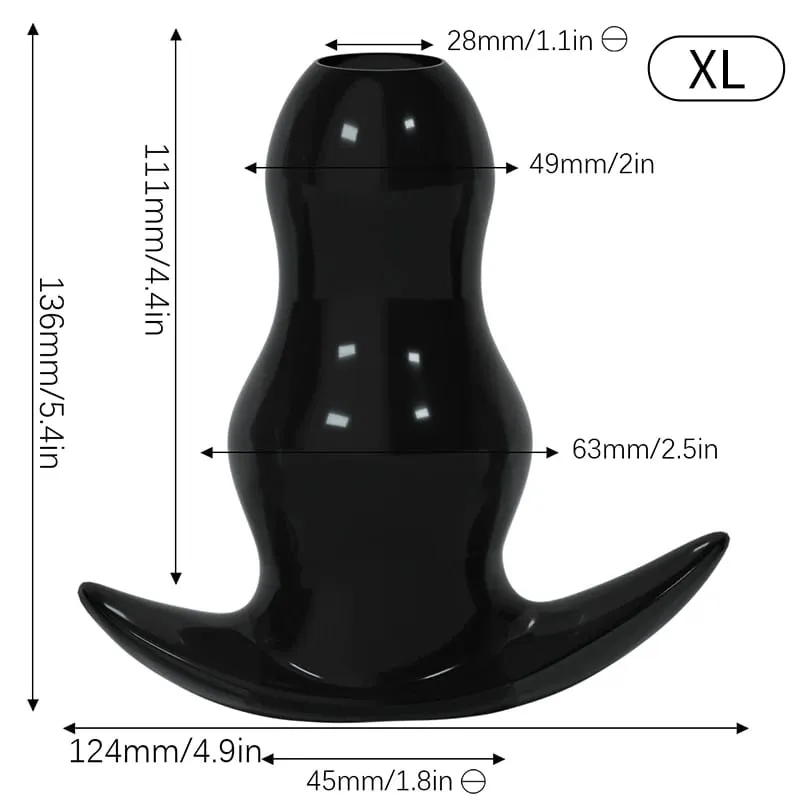 5 velikostí dutý anální kolík/dilatátor/dildo Soft Speculum Sada análních kolíků pro masáž prostaty Intimní/klystýrové sexuální hračky pro ženy Muži Gay — image 24