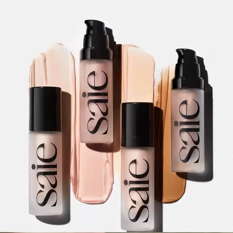 Saie Glowy Gel Hydrating Dewy Liquid Highlighter Face Contouring Body Sun-kissed Natural Radiance Blush Clean Beauty Makeup Kit — image 3
