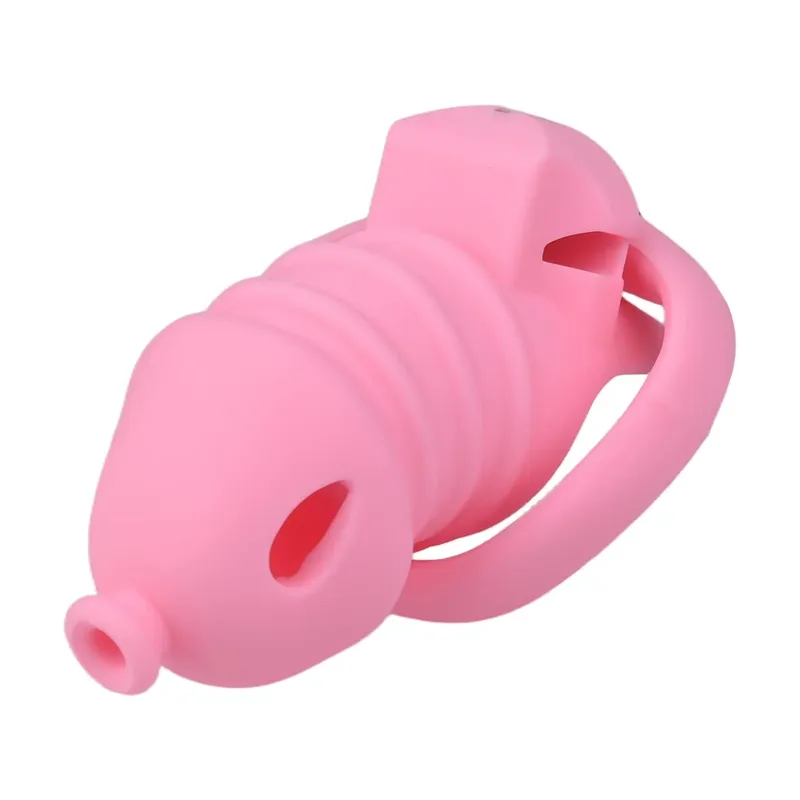 Cage à pénis en Silicone pour homme, ceinture de chasteté, gode, serrure Anti-fuite, jouets sexuels pour hommes, accessoires érotiques — image 9