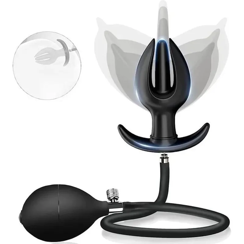Plug anale gonfiabile Dilatatore anale Enorme Butt Plug Stimolare il giocattolo del sesso per le donne/uomini Masturbatori Massaggiatore della prostata Grandi giocattoli anali — image 16