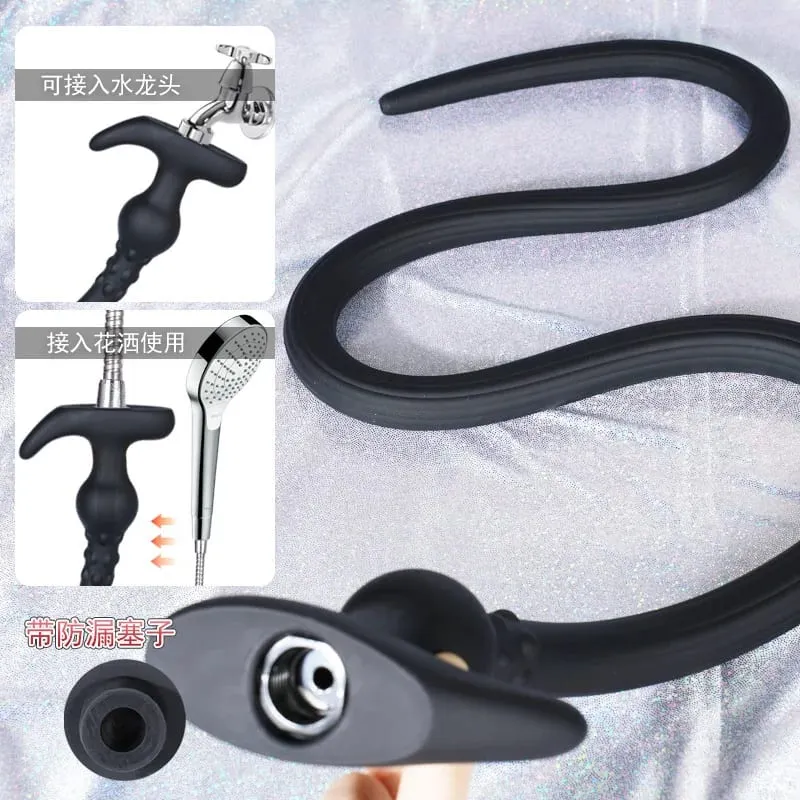 105CM Lange Anal Plug Tragbare Silikon Buttplug Hohl Anus Vagina Reiniger Dilatator Sex Spielzeug Für Frauen Männer Homosexuell Prostata massager — image 4