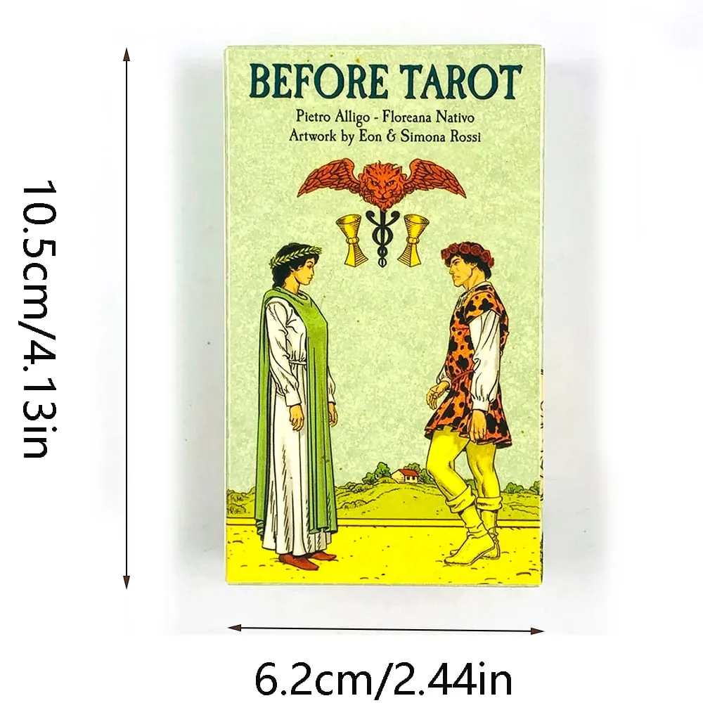 Before Tarot Deck, 78 Tarotkarten, englische Visionen, mysteriöse Wahrsagerei, Brettspiel, Kartenspiel, spirituelles Zubehör für Tarot-Liebhaber — image 6