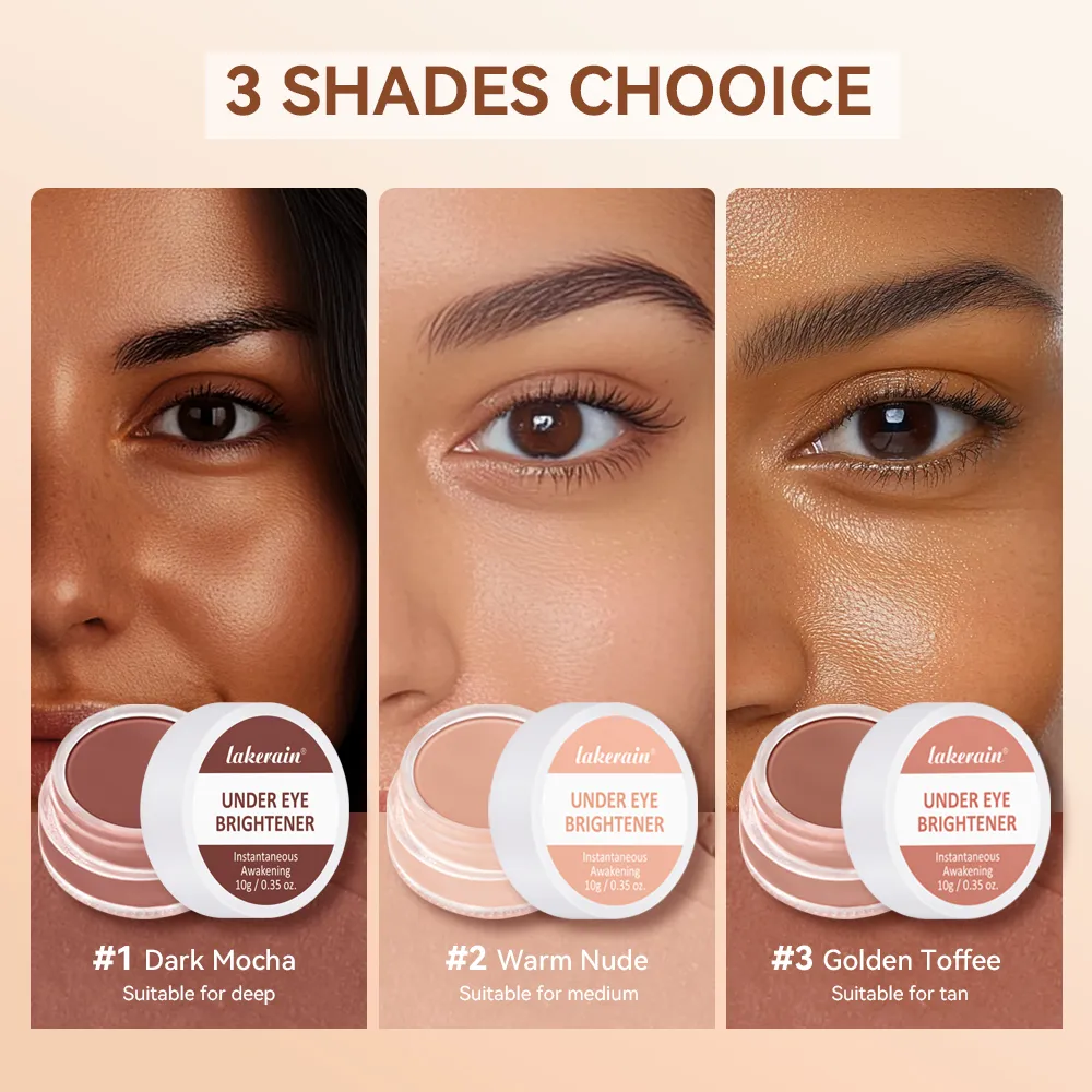Lakerain Under Eye Brightener Concealer Cream Crema idratante illuminante Concealing Evidenziazione Copertura Cosmetici per la correzione del colore — image 3
