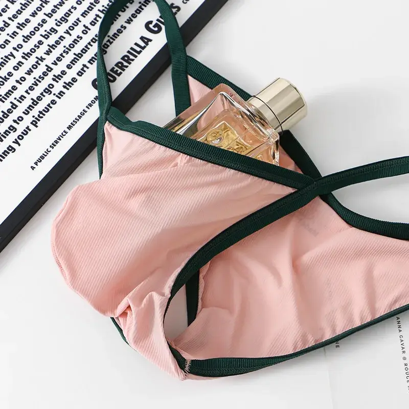 Slip taille basse en soie glacée pour hommes, slip en fil respirant, sous-vêtements — image 15
