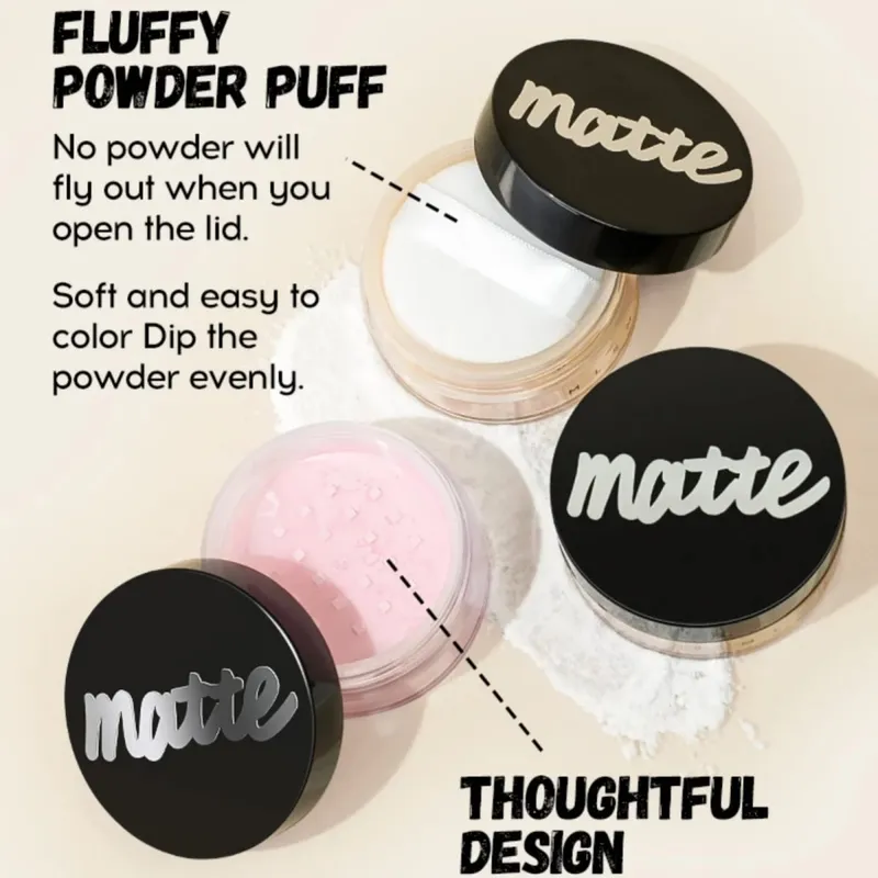Professionelles Make-up-Set für makellose Grundölkontrolle, loses Pulver, matte Grundierung, flüssige Foundation, Concealer, feuchtigkeitsspendendes Geschenk — image 4