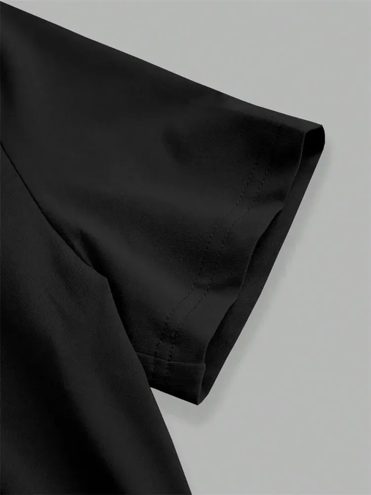 Body basique à manches courtes pour femmes, couleur unie, col rond, barboteuse moulante, chemisier, Streetwear, été
