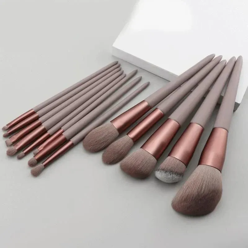 13 PCS Makeup Brushes Set Eye Shadow Foundation Women Cosmetic Brush Eyeshadow Blush Beauty Soft Make Up Tools Bag — image 9