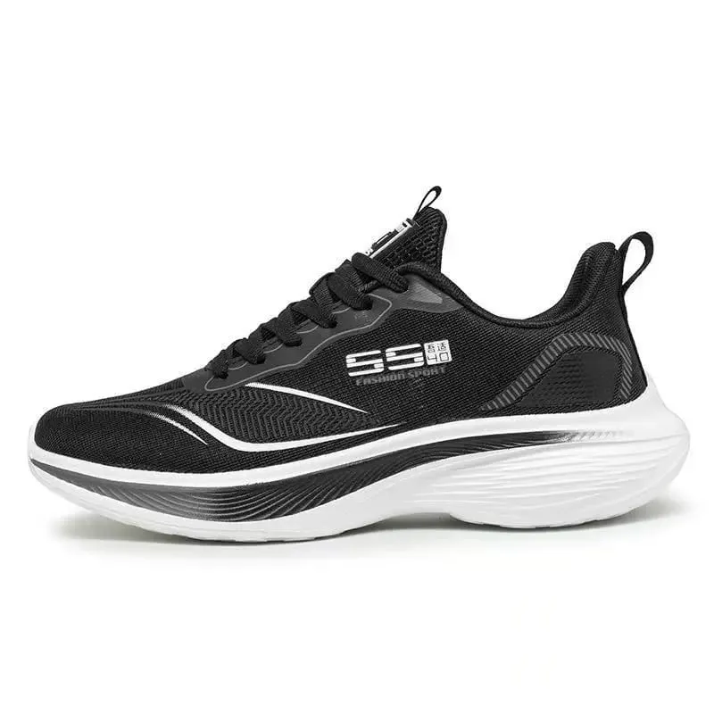 Forår sommer nye mænd afslappede komfortable sko enkle snørebånd Lette herresneakers moderigtige alsidige løbesko