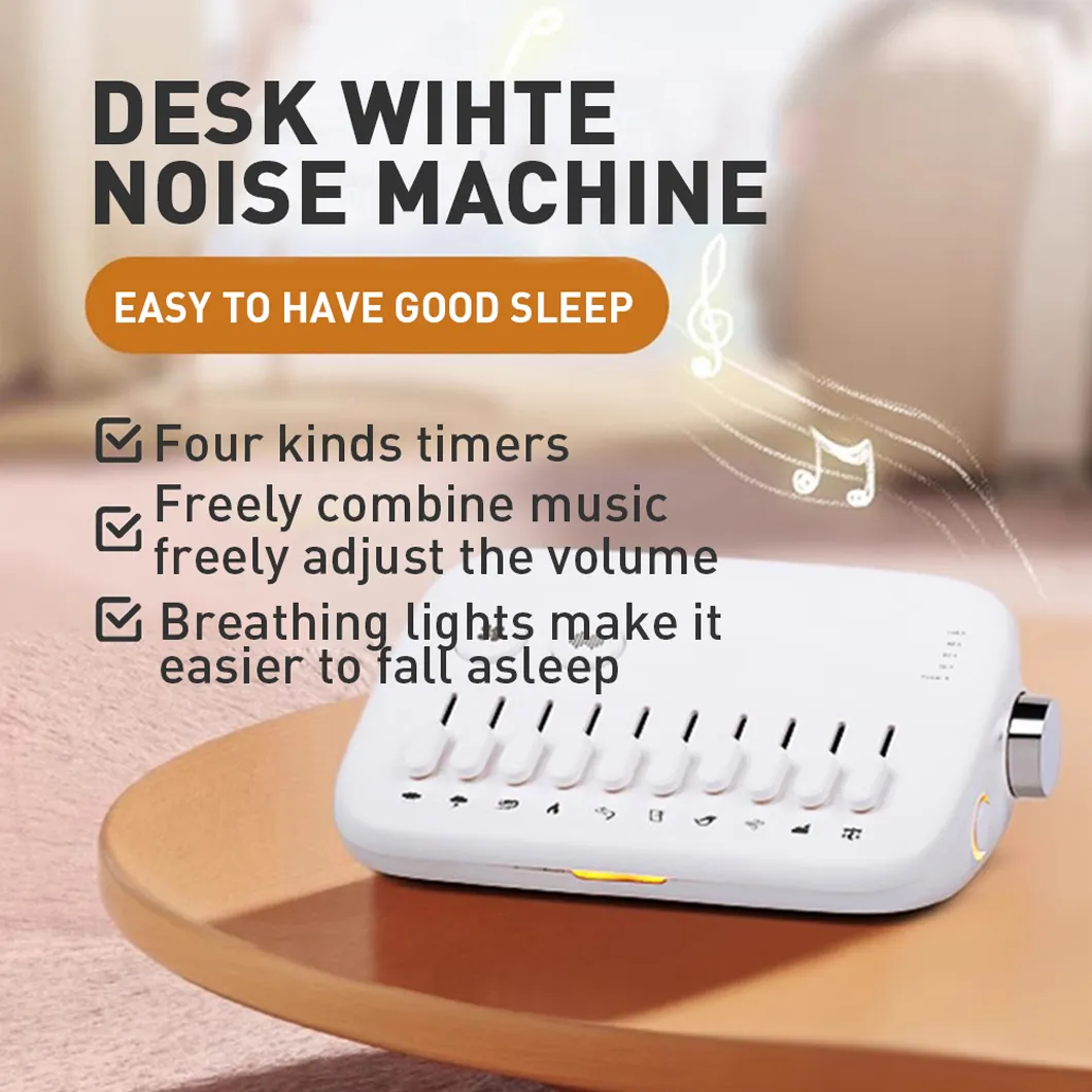 1pc Mini Sleep Sound Machine 10 Soothing Nature Sounds Portable Mini Sleep Sound Machine Noise Cancelling — image 3