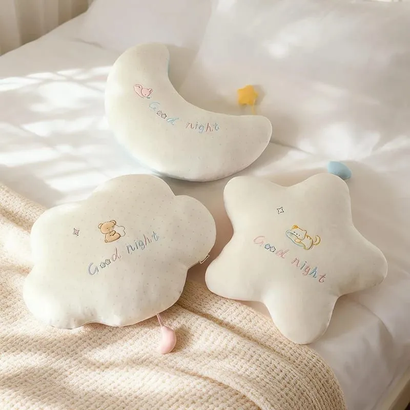 Nuovo farcito nuvola luna stella peluche cuscino morbido cuscino giocattoli per bambini bambino bambini ragazza regalo di Natale camera arredamento auto — image 7