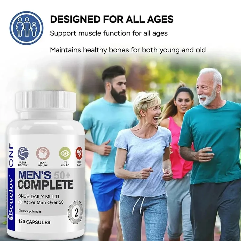 Mænds multivitamin til 50+ - Forbedrer hukommelse og kognition understøtter hjernens øjen- og hjertesundhed booster energi og immunitet — image 6