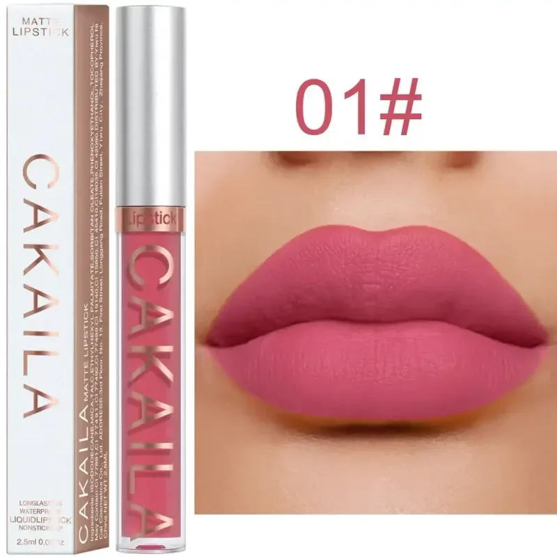 Lip Gloss Waterproof Matte Liquid Gincu Tahan Lama Baldu Lipgloss Tiub Tint Pigmen Bogel Kosmetik Makeup Bibir — image 11