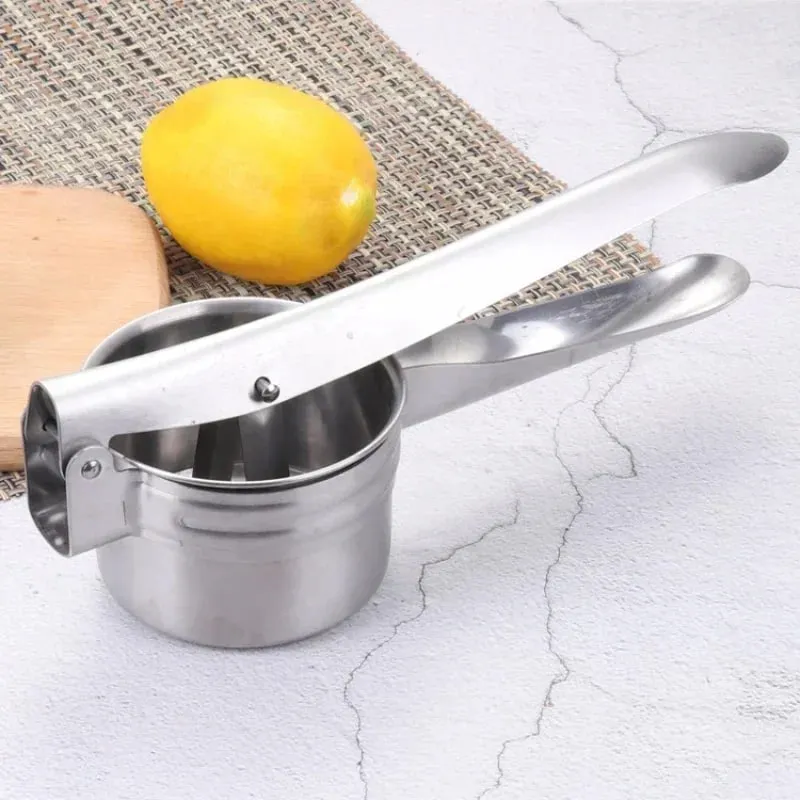 Masher Ricer Prasa Puree Ziemniaczane Ze Stali Nierdzewnej Kruszenie Puree Owoce Warzywa WyciskaczSokowirówka Prasa Ekspres Narzędzia Kuchenne — image 5