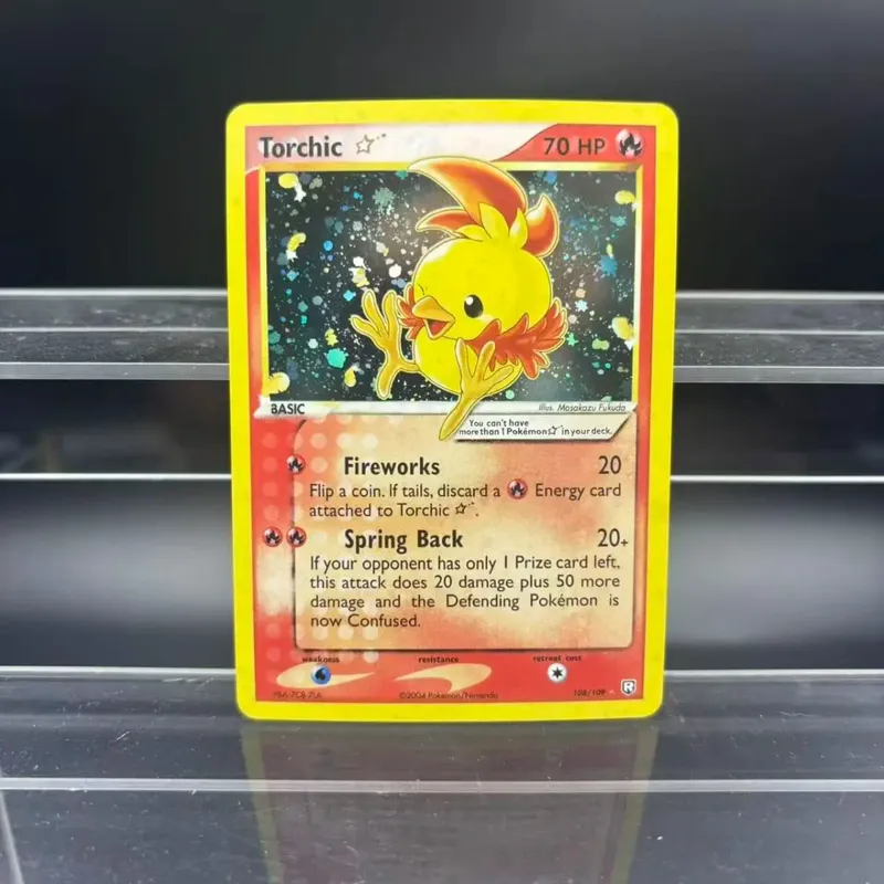 DIY Collection Cards Torchic Umbreon EN Samostatně vyrobená jednokartová klasická hra Anime karetní dárková hračka