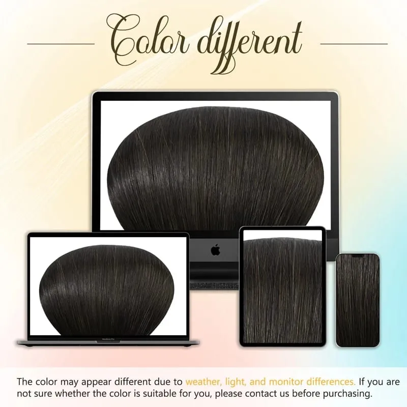 14"Synthetic Thick Clip‑in Hair Extensions 4Pcs Invisible Natural Straight Soft Easy Install For Women Girls Wedding Party Daily — image 7