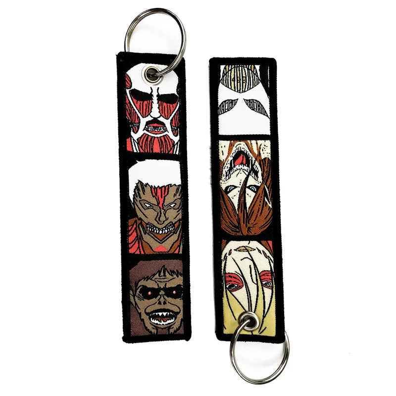 Embroidery Cool Eagle Beak Keychain Lanyard Anime Manga Series Badge Holder USB Pendant Portable Key Lanyard Accessories — image 10