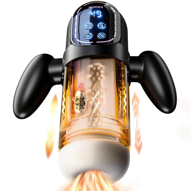 Masturbatori maschili automatici Tazza per masturbazione Potente succhiatore a vuoto Pompa ad alta velocità per giocattoli sessuali per macchine del sesso per uomini