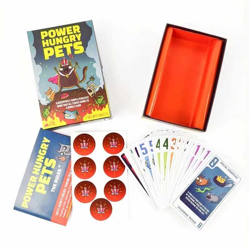 Family Gathering Power Hungry Pets Gioco di carte strategico Divertenti carte da gioco da tavolo — image 2