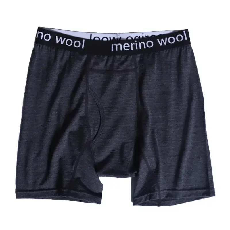 Men's 100% Merino Wool Boxer Briefs Men Merino Wool Underwear Base Layer Moisture Wicking Breathable Sports Hiking Underpants — image 7