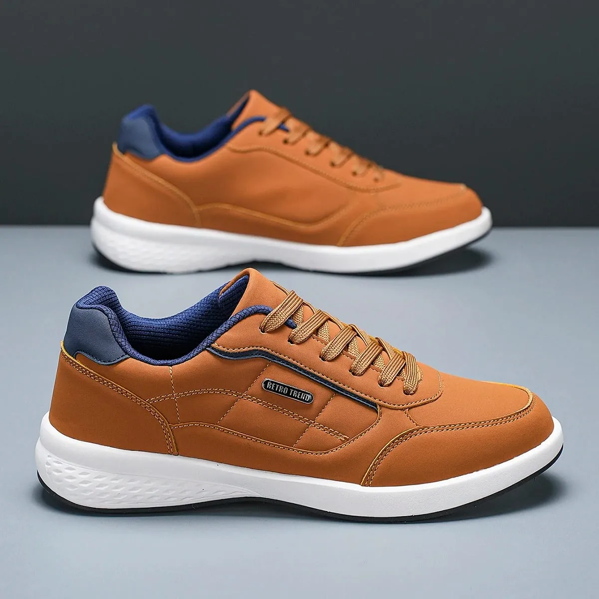 Neue Atmungsaktive Leder Männer Schuhe Leichte Bequeme Männer Turnschuhe Fashions Lace Up Casual Schuhe Flache Schuhe Zapatillas Hombre — image 3