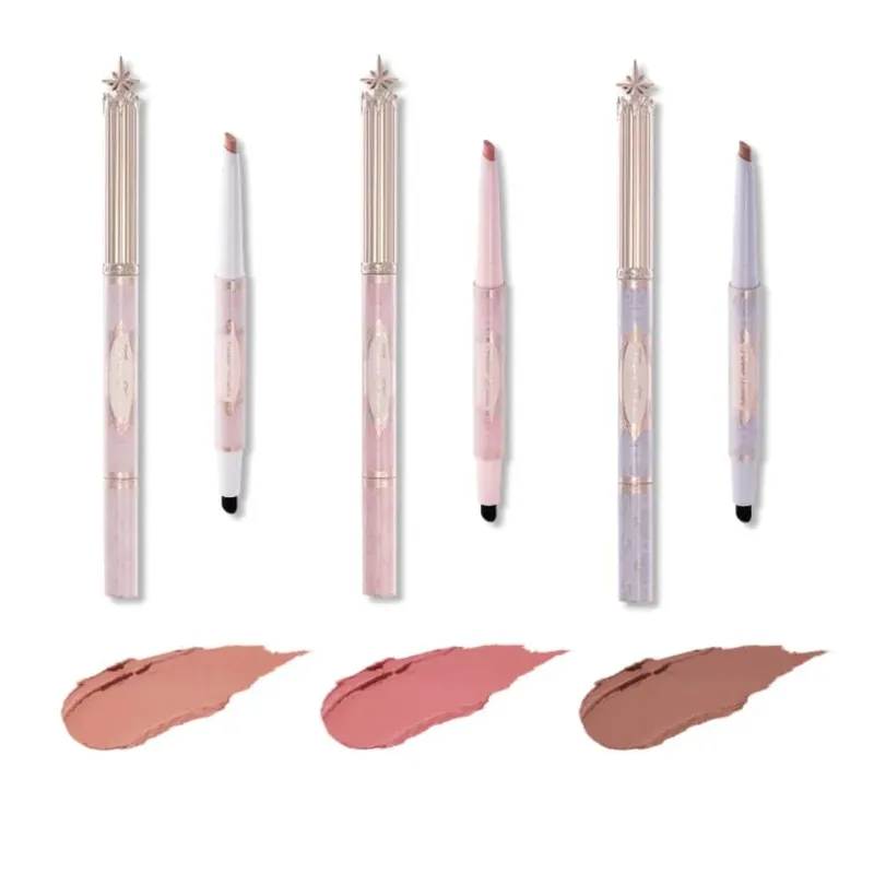 Flower Knows Knight Unicorn Makeup Gavesæt Læbestift Blush Cloud Setting Powder Starlight Øjenskygge Kosmetiksæt Gaveæske