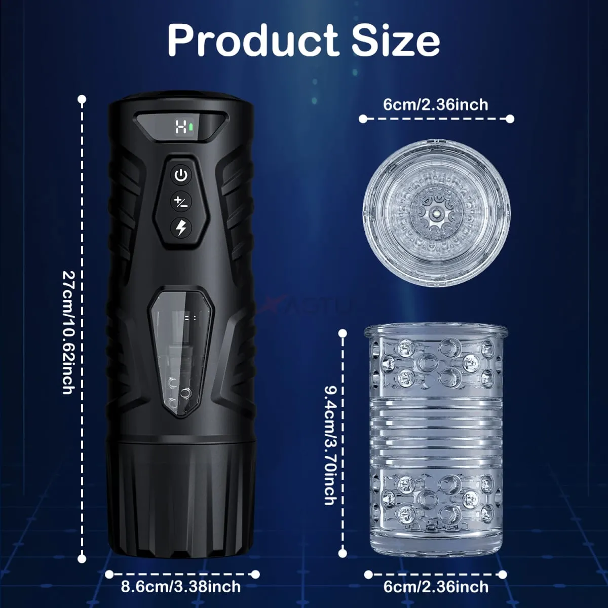 Telescopic ชาย Masturbator อัตโนมัติ Thrusting หมุน Mastubator คัพไฟฟ้าของเล่นพ็อกเก็ตหีสำหรับชายอุปกรณ์สำหรับผู้ใหญ่ — image 5