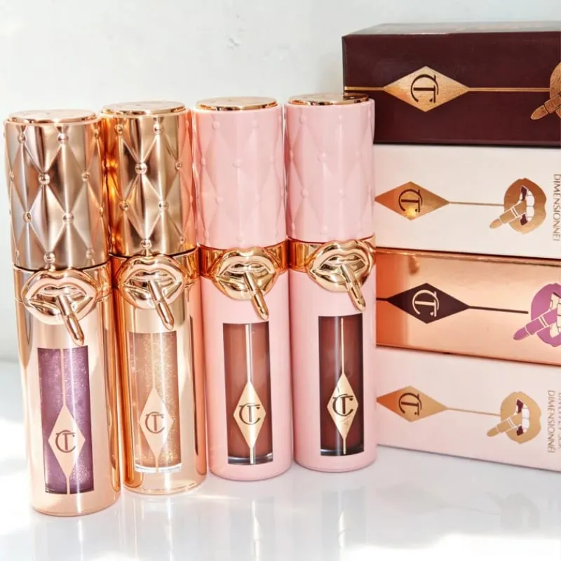 Charlotte dernier brillant à lèvres dodu hydraté Tilbury met en évidence le fond de teint liquide correcteur deux couleurs battement de coeur Blush maquillage — image 2
