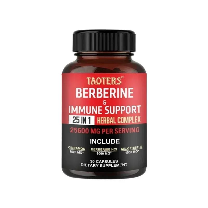 แคปซูล Berberine ประกอบด้วย Ceylon Cinnamon และ Milk Thistle เพื่อสนับสนุนสมดุลกลูโคส สุขภาพตับ การย่อยอาหารและลดน้ำหนัก — image 10