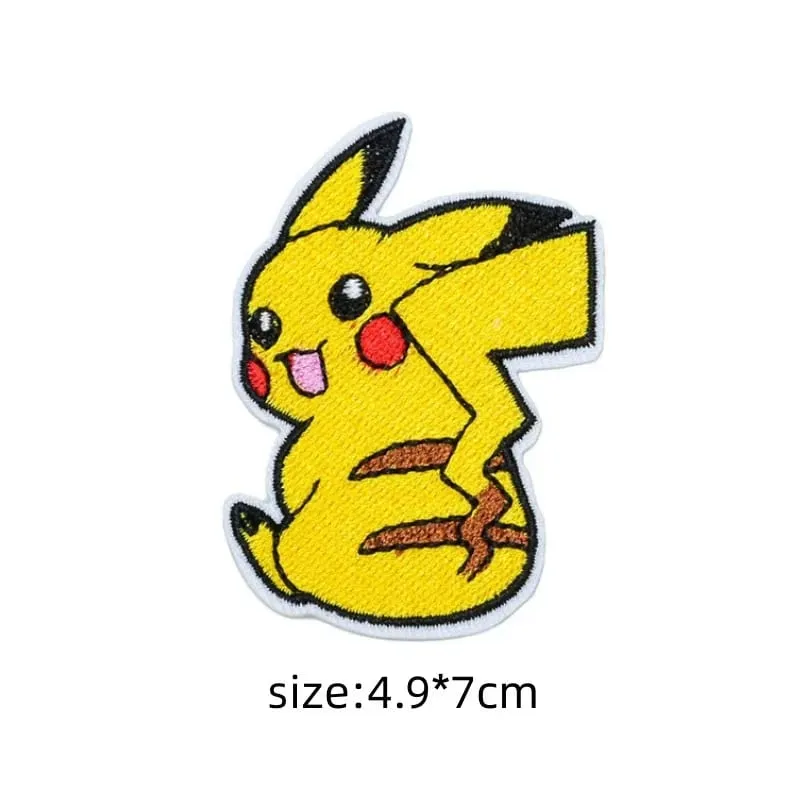 30 Stijl Doek Patch Pikachu Charizard Kleding Stickers Naaien Borduren Patches Applique Ijzer Op Kleding Cartoon Diy Kledingstuk — image 36