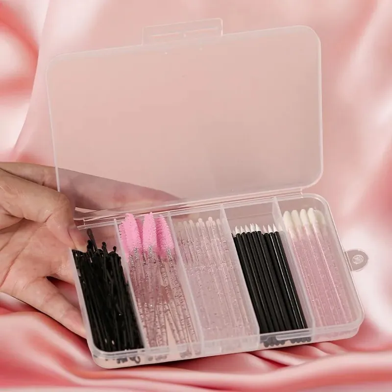 80ks Profesionální sada štětců na make-up Sada štětců na obočí Řasy Štětce na rty Vlásenka Mikro štětec na prodlužování řas Nástroje na líčení — image 10