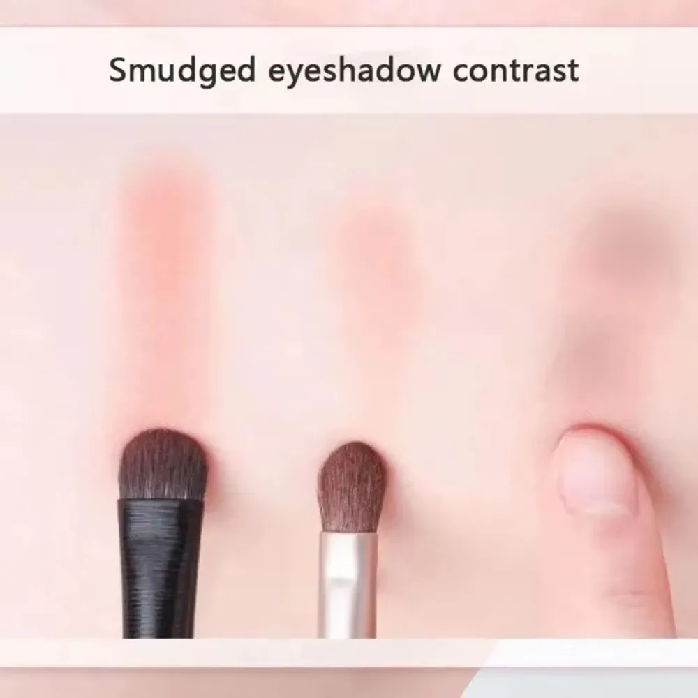 5/6 Buah Kuas Eyeshadow Serba Guna Nyaman Lembut dengan Pegangan Plastik Kuas Rias Noda Alat Rias — image 5