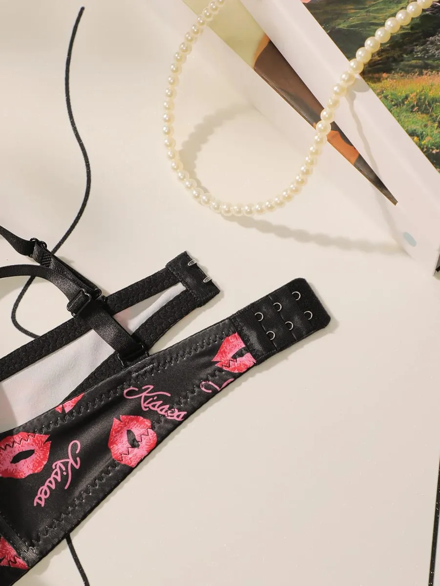 女性の高品質プリントパッチワークレースセクシーなランジェリーセットプッシュアップアンダーブラジャーとパンティセット女性のためのコンフォートフィット S-XL — image 6