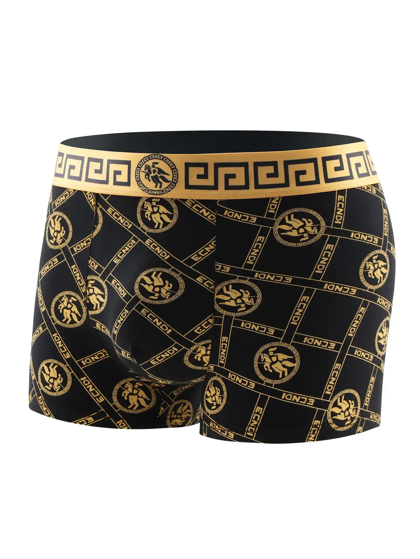 4-teilig – Herren-Unterwäsche-Slips, Trend-Print-Boxershorts, stylische Statement-Herren-Slips, atmungsaktive Standard-Boxershorts — image 3
