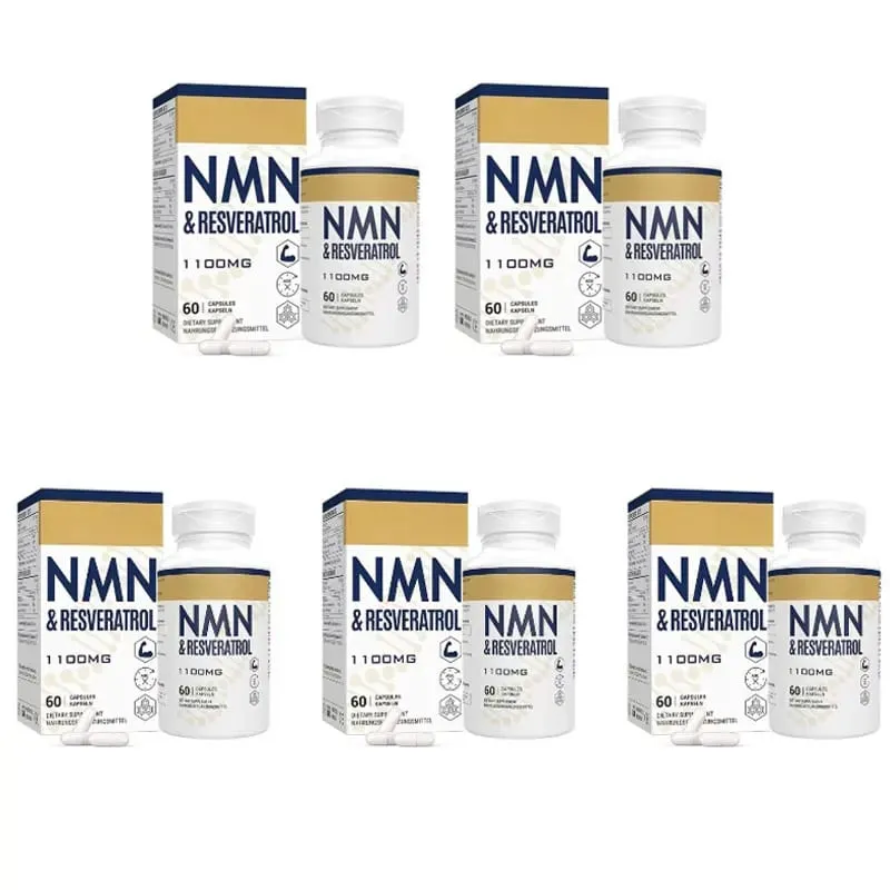 NMN & Resveratrol Capsules Supplément complexe antioxydant avec extrait de poivre noir 1100 mg 60 capsules — image 11