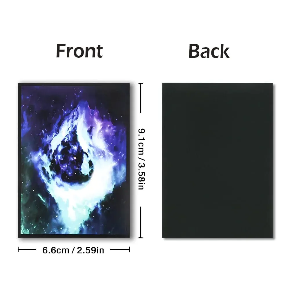 60PCS 66*91mm Art Card Sleeves Protezione per carte collezionabili compatibile con MGT/PTCG Protezione per carte con caricamento dall'alto Miglior regalo — image 2