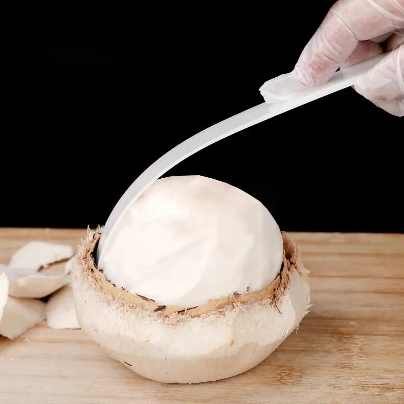 Alat Penggali Kelapa Plastik Penghilang Daging Kelapa Dapat Dicuci Pemotong Cukur Kelapa Telur Kelapa Pisau Lembut Alat Buah — image 2