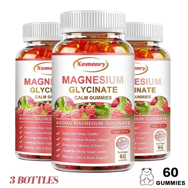 Magnesium Glycinate Gummies Calm Relieves Stress Support Sleep Support Memory Concentration & Muscle Spasms — image 10