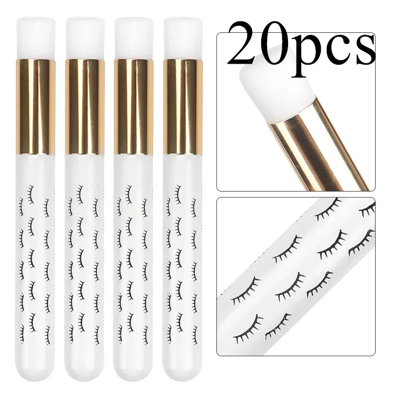 10 pezzi Spazzola per pulizia ciglia Applicatore per estensione ciglia Sopracciglio Naso Spazzole Bottiglia di lavaggio Cura della pelle Strumento di trucco Forniture pulite — image 11
