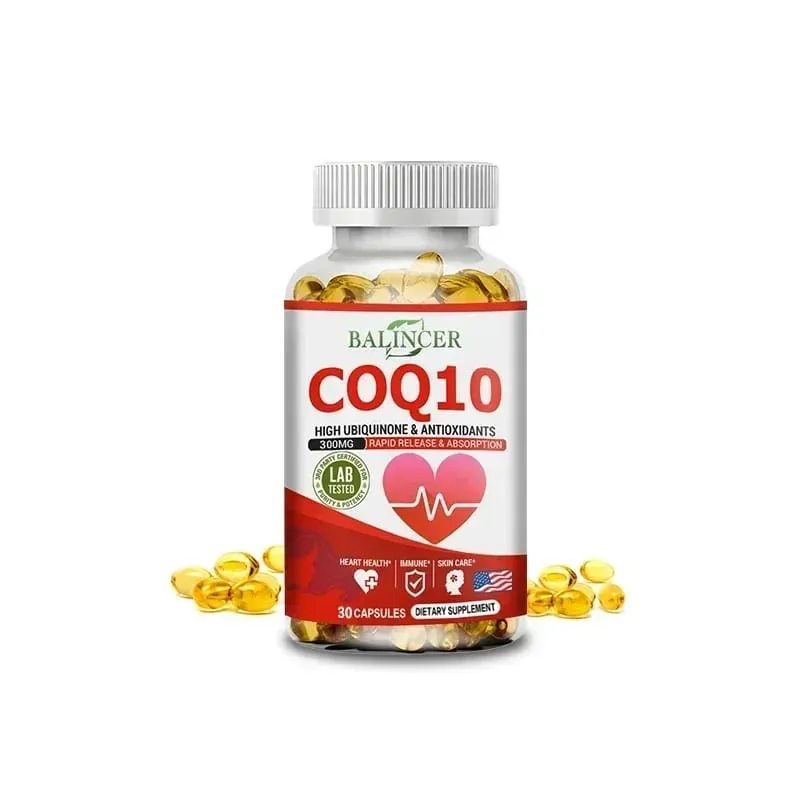 CoQ10 Softgels - Coenzyme Q10 (ubiquinone) Supplement Highly Absorbed Antioxidant Supports Heart Health and Energy Production