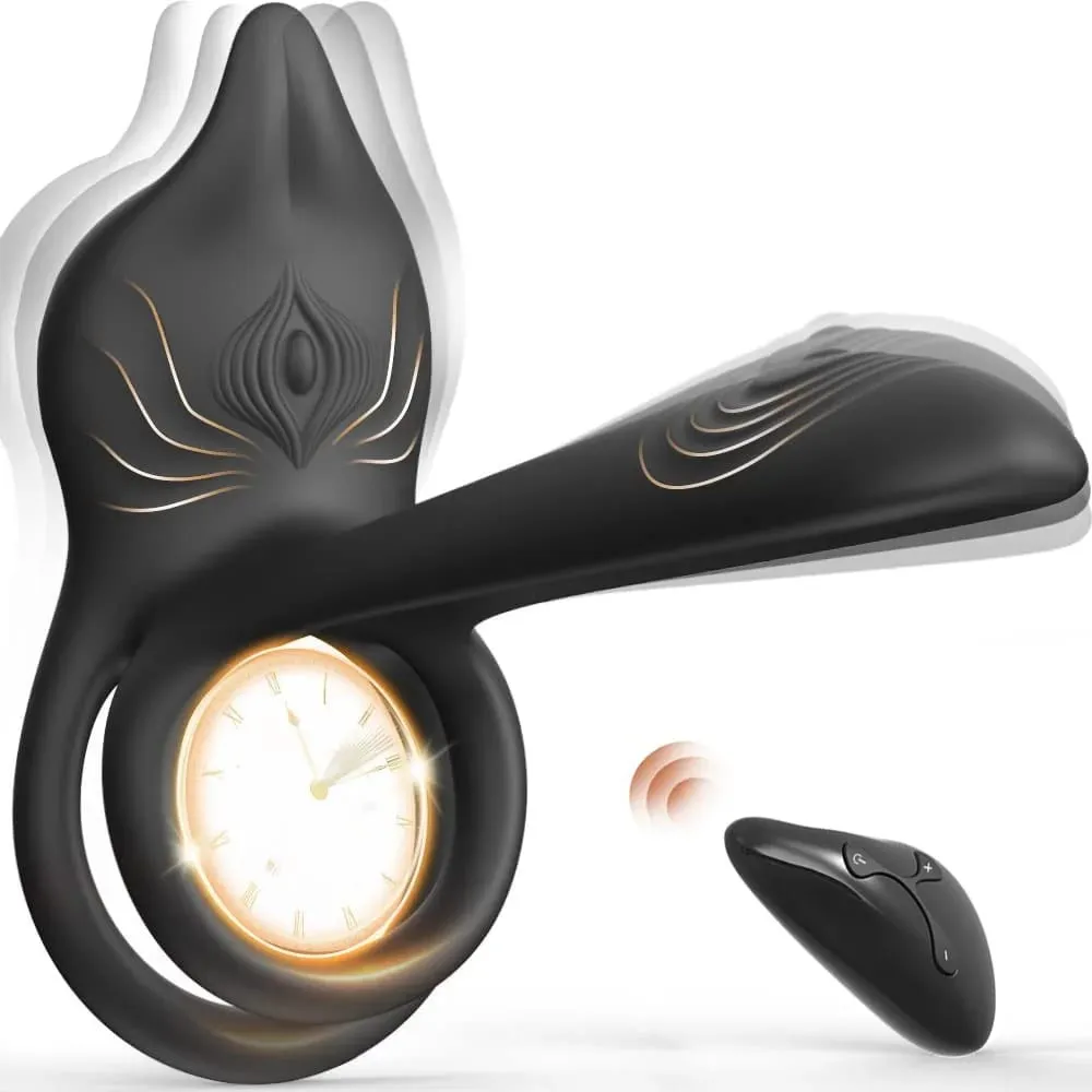 Anneau de pénis à distance sans fil, vibrateur pour Couple, anneau de verrouillage du sperme, stimulateur, jouet sexuel pour hommes, retarde l'éjaculation — image 1